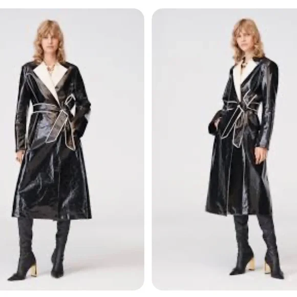 Zara Jackets Coats Zara Contrast Lapel Limited Edition